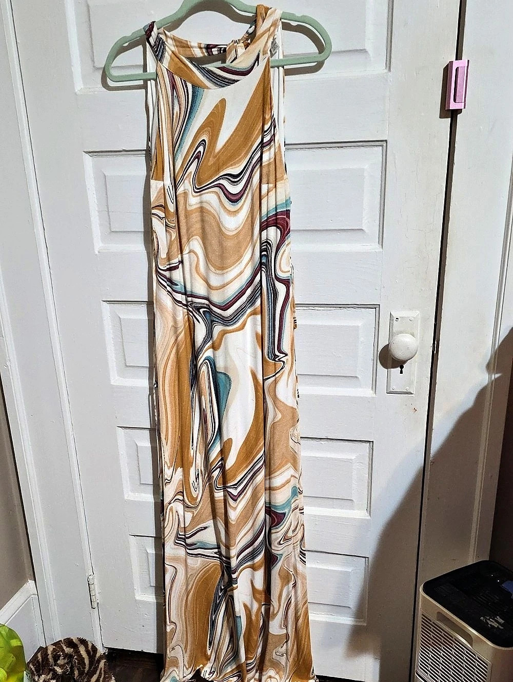 Cato Abstract Print Maxi Dress Size 18/20W Like New